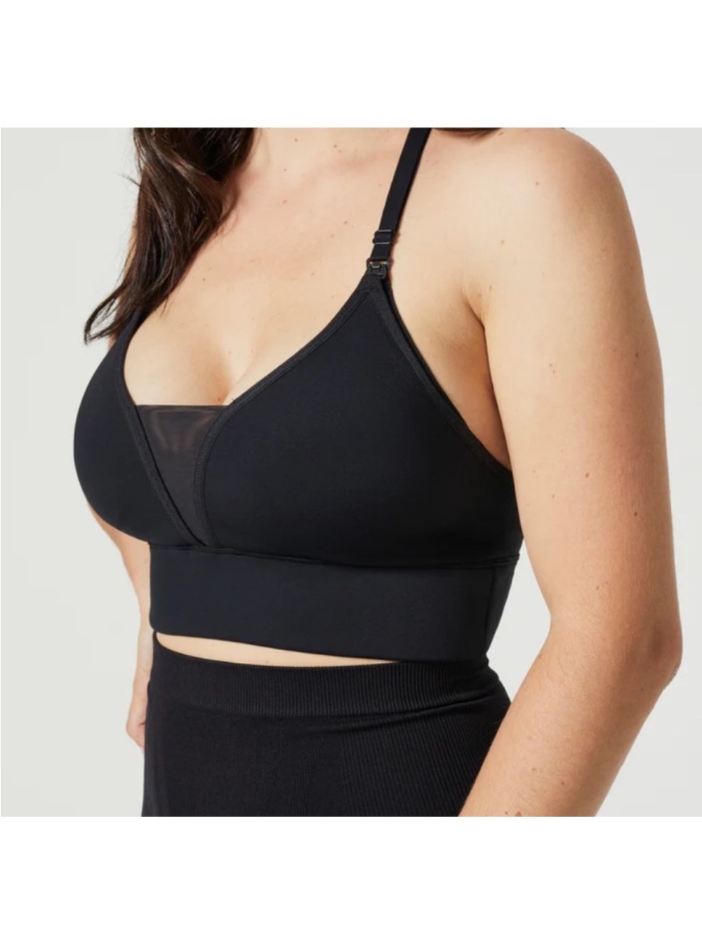 BLANQI Black T-Back  Nursing Bra Large
